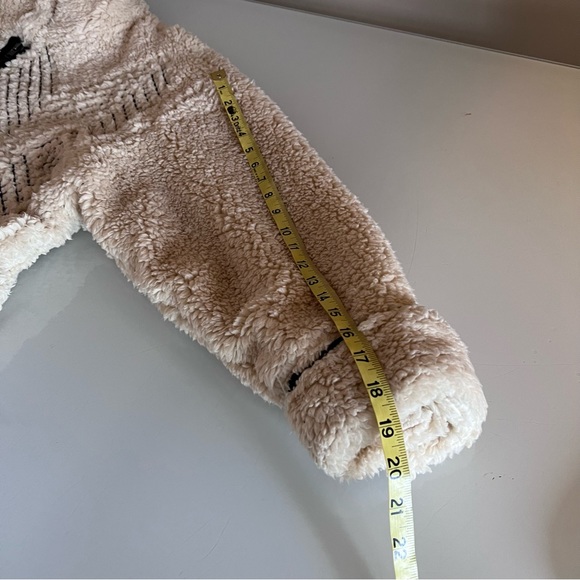 FREE PEOPLE | Cream embroidered long teddy turtleneck fall winter sweate… - Picture 9 of 16